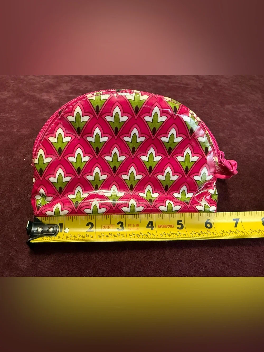 Vera Bradley Clear Cosmetic Duo in Pink Swirls